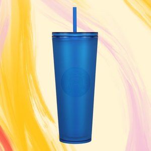 Starbucks Spring 2023 Bluebell Soft Touch Cold Cup Tumbler Venti 24 oz
